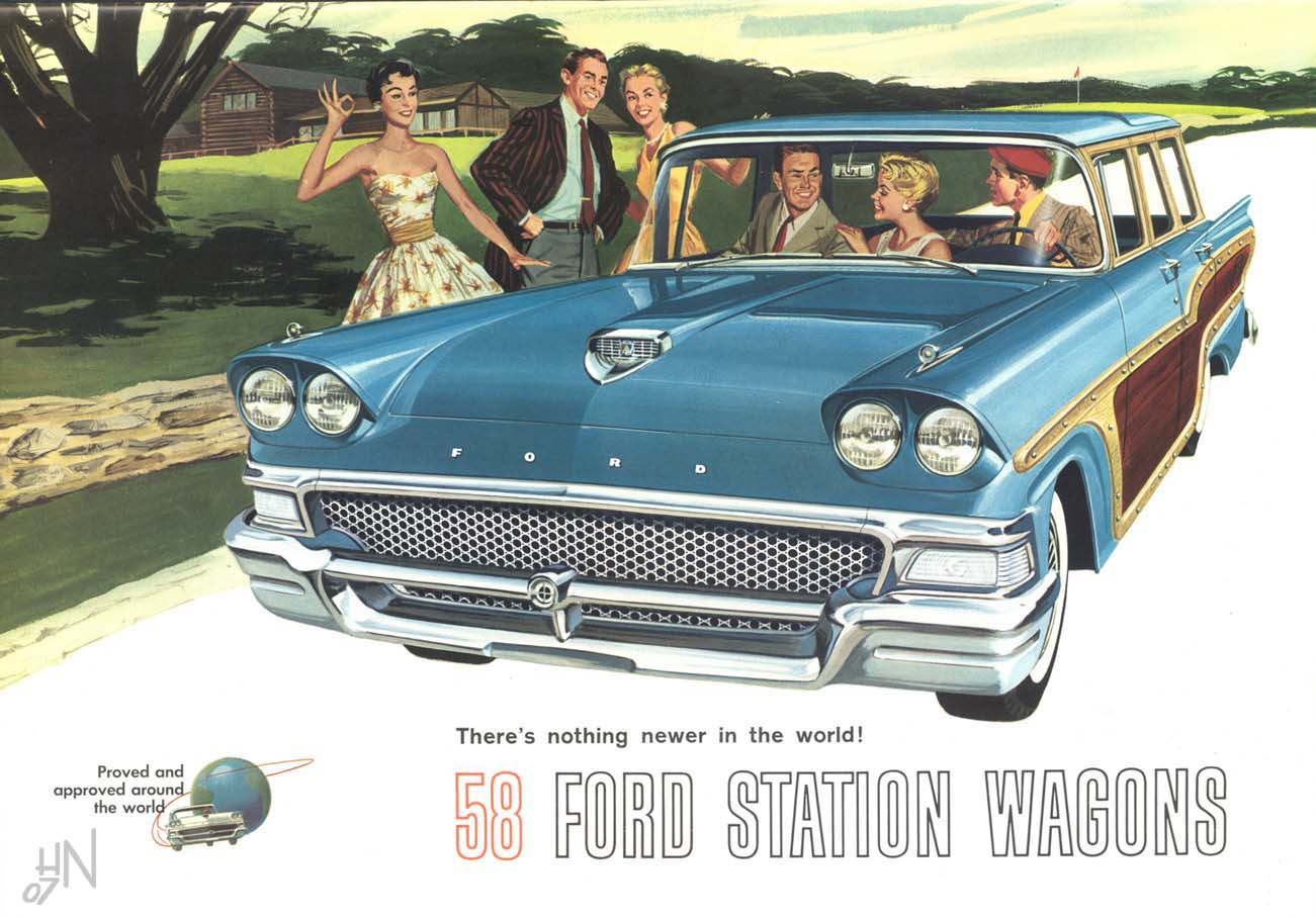 1958 Ford Wagons Brochure Page 10